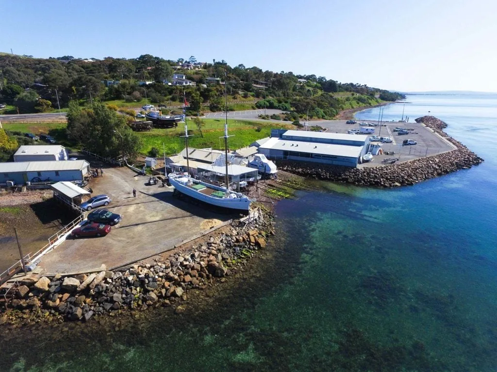 Axel Stenross Maritime Museum Aerial View