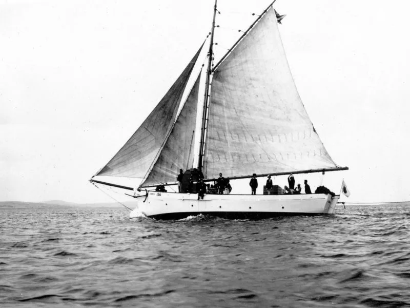 Axel Stenross Maritime Museum Fishing Cutter Jennifer Built By Axel Under Sail