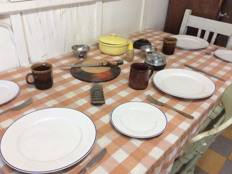 Axel Stenross Maritime Museum Kitchen Table Set For Meal In Living Quarters IMG0072