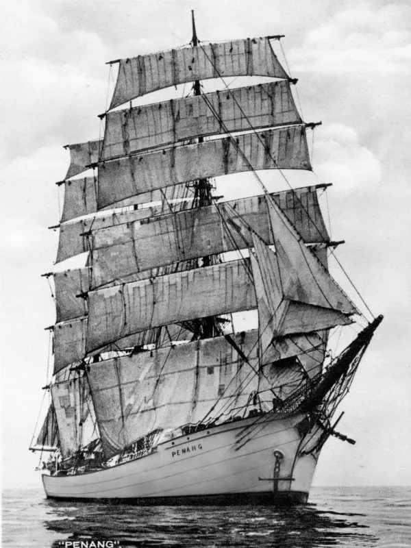 Axel Stenross Maritime Museum Windjammer SV Penang Waiting For Breeze To Get Up