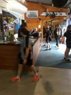 visitors in reception area