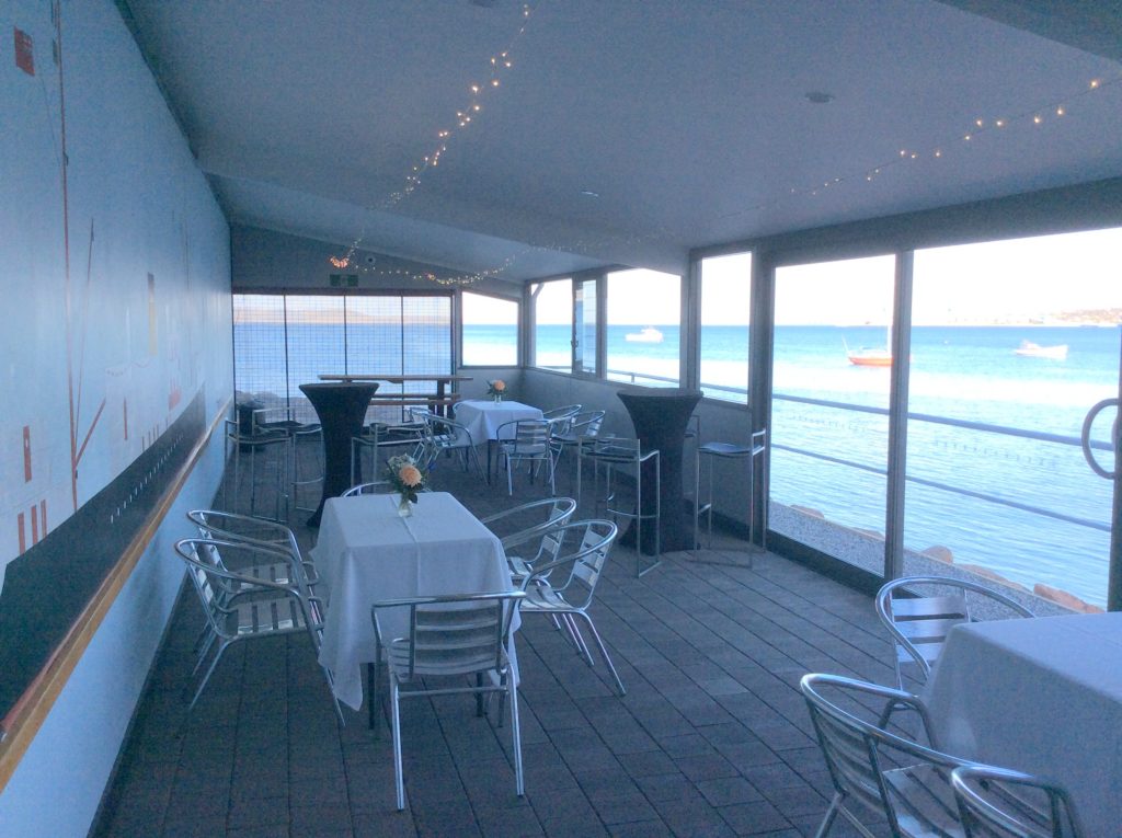verandah with Bay view